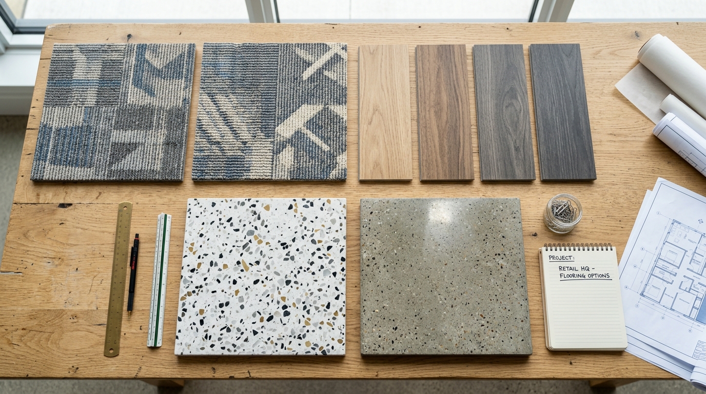 Commercial flooring installation and replacement